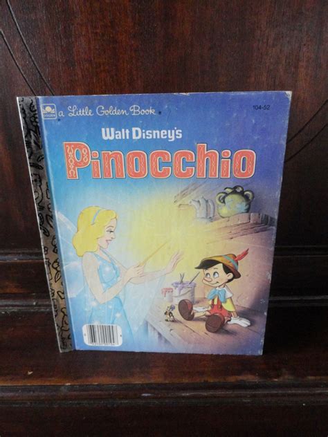 Pinocchio 1948 Golden Book Walt Disney's Old by Castellocasa