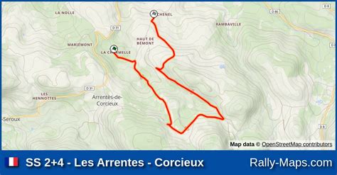 Mapa Harmonogram Profil Elewacji OS 2 4 Les Arrentes Corcieux