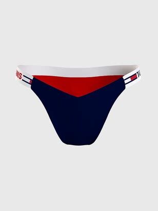 Tommy Hilfiger Women S Curve Logo Cheeky Bikini Bottom Red XXXL