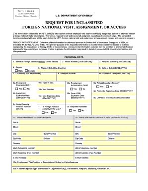 Fillable Online Netl Doe Netl Form A Fax Email Print Pdffiller