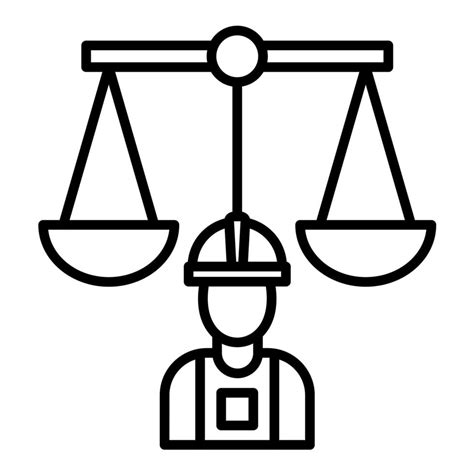 Labor Law Line Icon 14724653 Vector Art At Vecteezy