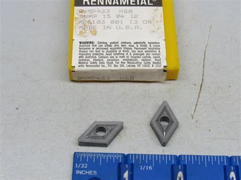 KENNAMETAL CARBIDE INSERTS DNMP 433 5 PCS NEW GRADE K68 EBay