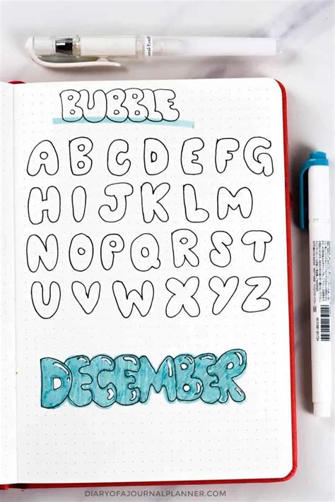 Bullet Journal Fonts (14 Fonts For Bullet Journal You Need To Try!)