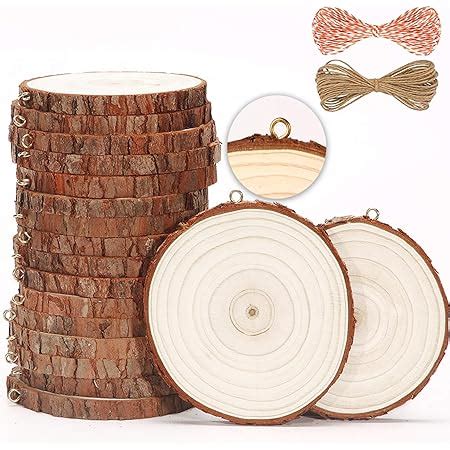 Amazon Fuyit Natural Wood Slices Pcs Inches Craft Wood