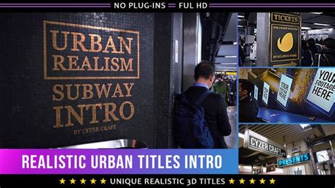 Videohive Realistic Urban D Titles Intro Intro Hd