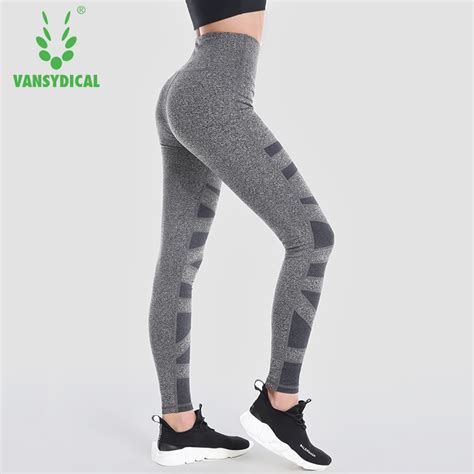 Vansydical Womens Yoga Pants Fitness Sport Leggings Tights Slim Running