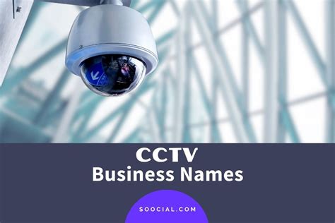 291 CCTV Business Name Ideas that Inspire Confidence - Soocial