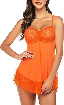 Amazon Vet Ixioh Womens Lace Babydoll Lingerie Sexy Mini Slip Chemise Mesh Negligees