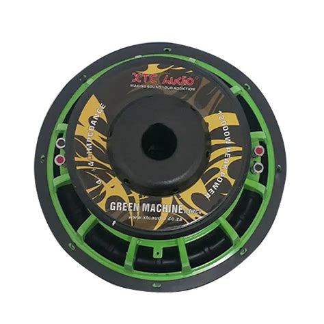 12 Inch Xtc Green Machine Dvc Subwoofer 12000w Max Motorsport