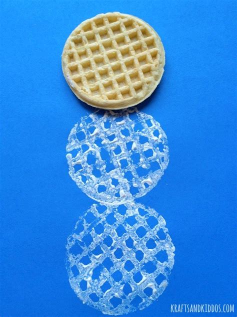 Simple Waffle Snowman Winter Crafts For Kids Arts And Crafts For