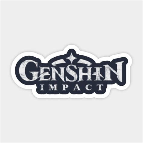 Genshin Impact Logo Genshin Impact Sticker Teepublic