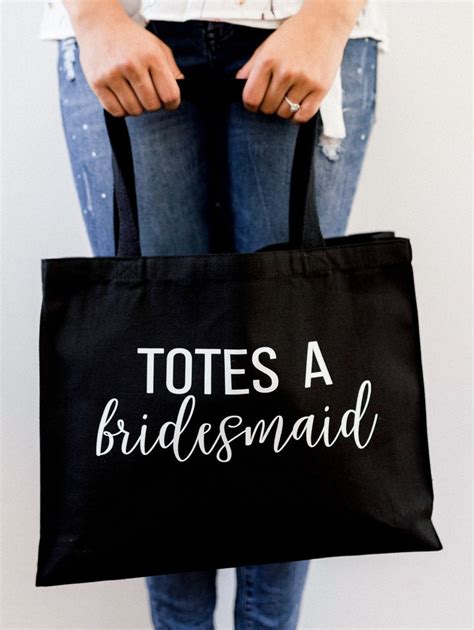 Totes A Bridesmaid Bridal Party Canvas Tote Bags Rich Design Co