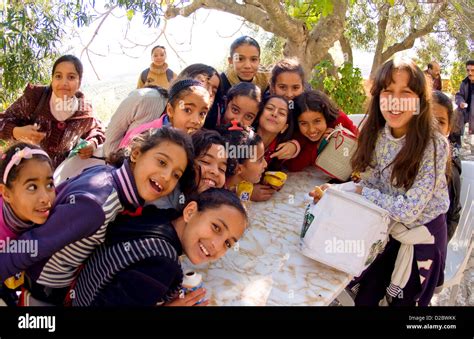 School Children Visiting The Roman Ruins In Dougga, Tunisia Stock Photo - Alamy