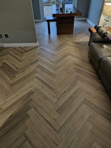 Naked Blonde Oak Herringbone Floorstore Direct Camaro Rigid Core My