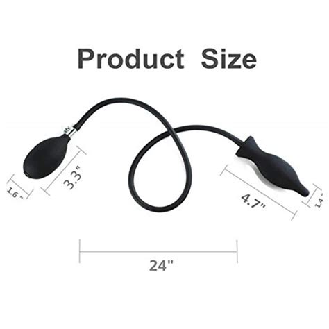 Silicone Inflatable Buttplug Anal Expander Ducha Dilatador Anal Inflable Enema Nozzle Anus