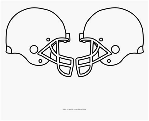 Football Helmets Coloring Page Ultra Pages Helmet Printable Printable