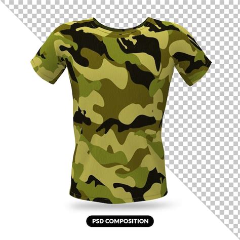 Premium Psd Army Shirt D Mock Up Isolated Premium Psd