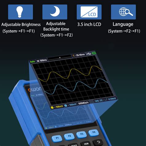 Owon Hds Handheld Oscilloscope W Builtin Dmm Awg Off