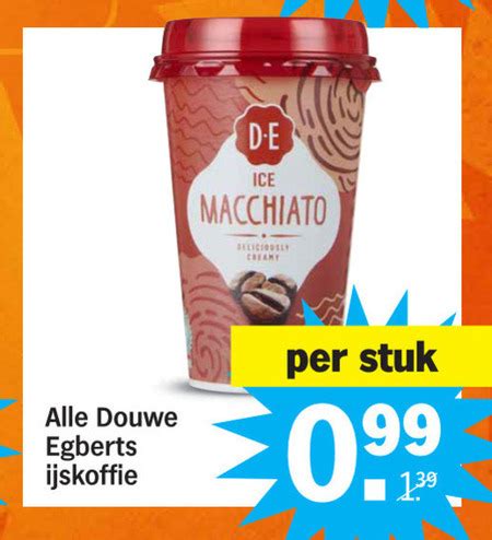 Douwe Egberts Ijskoffie Folder Aanbieding Bij Albert Heijn Details