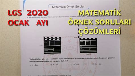 Lgs 2020 Ocak Ayi Matematİk Örnek Sorulari ÇÖzÜmlerİ Youtube