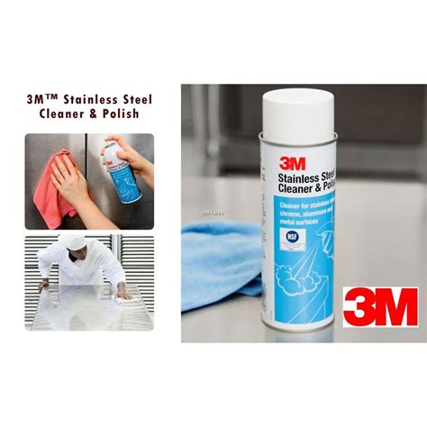 M Stainless Steel Cleaner And Polish White Oz Can G