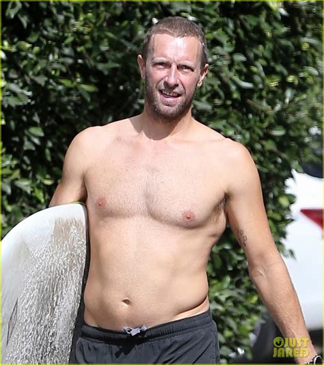 Chris Martin Goes Shirtless While Surfing In Malibu Photo 4161488