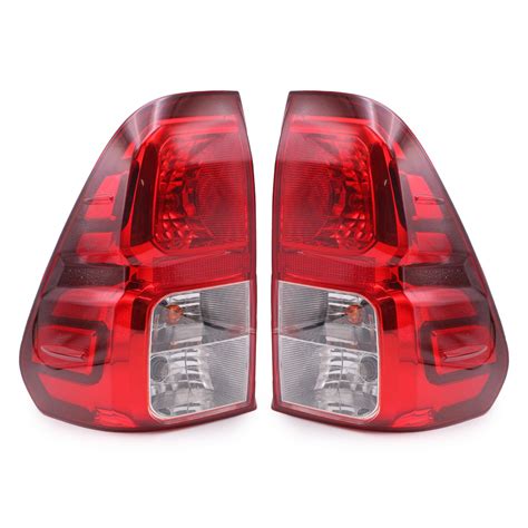 Pair Tail Lamps Lights Bulbs Fits Toyota Hilux Revo SR5 Z Edition 2015