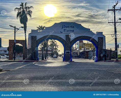 Puerto Nuevo Mexico September 8 2023 Entrance To The Fishing Village