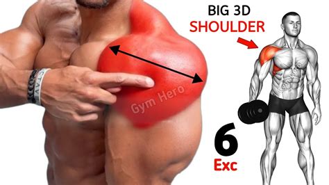 6 Effective Shoulder Exercises To Build 3d Bigger Shoulders YouTube