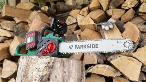 Cordless Chainsaw Parkside Pksa Li A Unboxing And Test Off