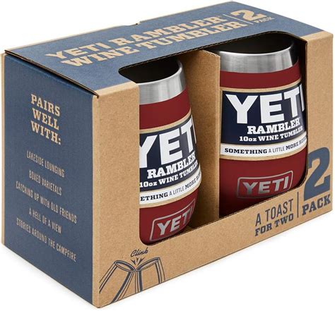 YETI Rambler vaso de vino de 10 onzas aislado al vacío acero