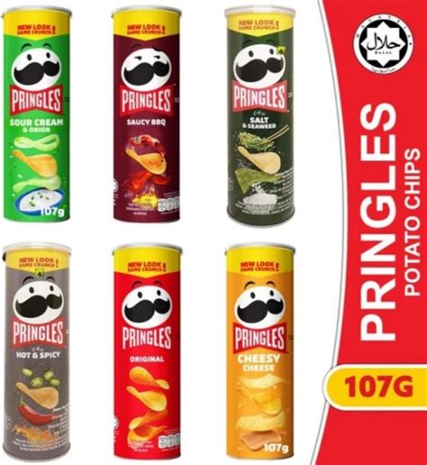 Pringles Potato Chips All Variant Cemilan Keripik Kentang 107 Gr