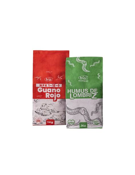 Pack Humus De Lombriz Kg Guano Rojo Kg Bioecologica Budder Growshop