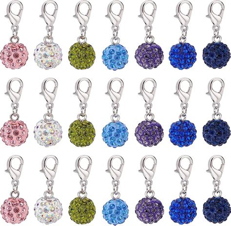 Amazon Ph Pandahall Pcs Pave Disco Ball Charms Rhinestone