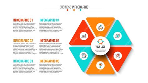 Premium Vector Abstract Flat Element Of Cycle Diagram With 6 Steps