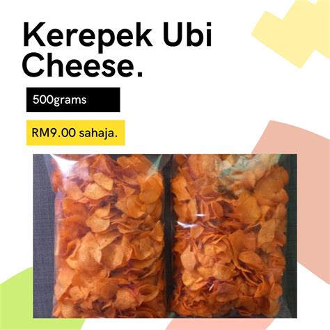 Kerepek Ubi Cheese Ranggup Sedap And Cheesy 500grams Shopee Malaysia