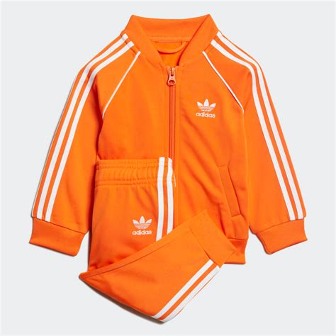 Orange Adidas Tracksuit Famous Brand