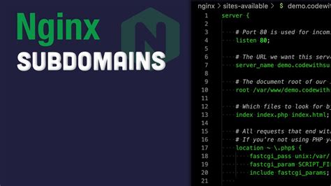 Configuring Subdomains On Nginx Youtube