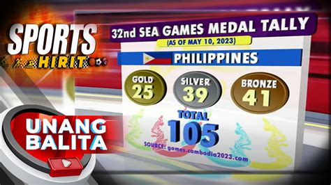 Nd Sea Games Medal Tally As Of May Ub Video Dailymotion