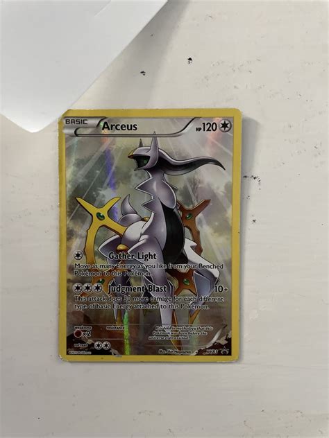 Arceus Xy Full Art Holo Ultra Rare Pokemon Card Black Star Promo