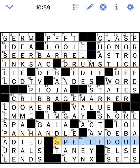 The New York Times Crossword Puzzle Solved Thursday S New York Times