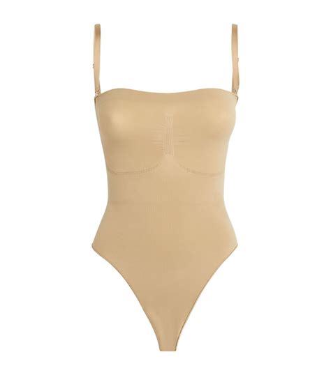 Womens Skims Nude Seamless Sculpt Thong Bodysuit Harrods Countrycode