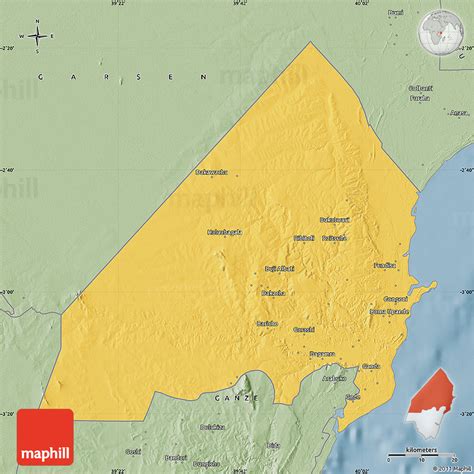 Savanna Style Map Of Malindi