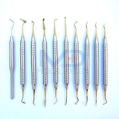 Dental Composite Filling Instruments Restorative High Quality Gold