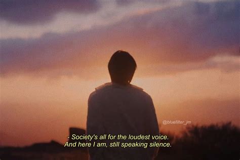 A Person Standing In Front Of A Sunset With The Words Society S All For