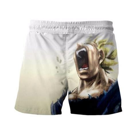 Dragon Ball Vegito Super Saiyan Power Up Potara Fusion Design Shorts