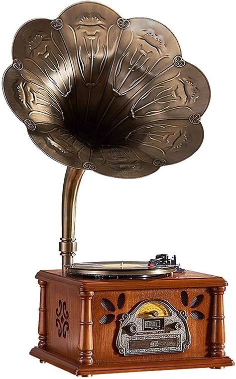 Tourne Disque R Tro Phonographe R Tro Gramophone Haut Parleur Lecteur