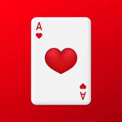 Premium Vector | Playing card ace of hearts