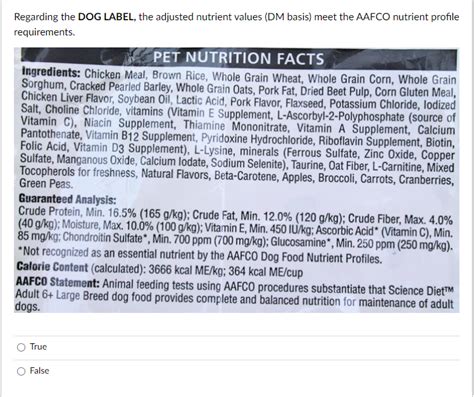 Understanding The Pet Food Label Part The Aafco