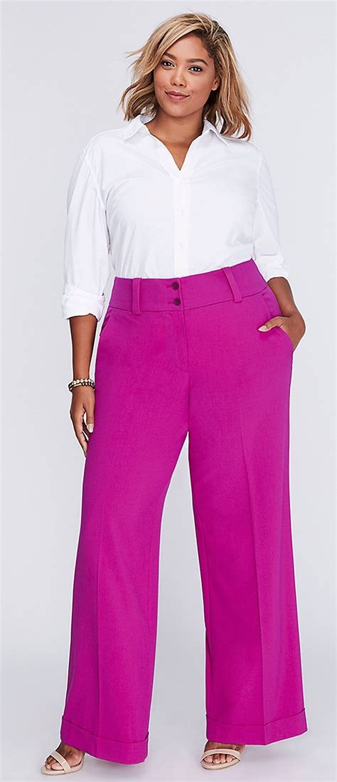 Plus Size Tailored Stretch Wide Leg Pant Wide Leg Pants Clothes